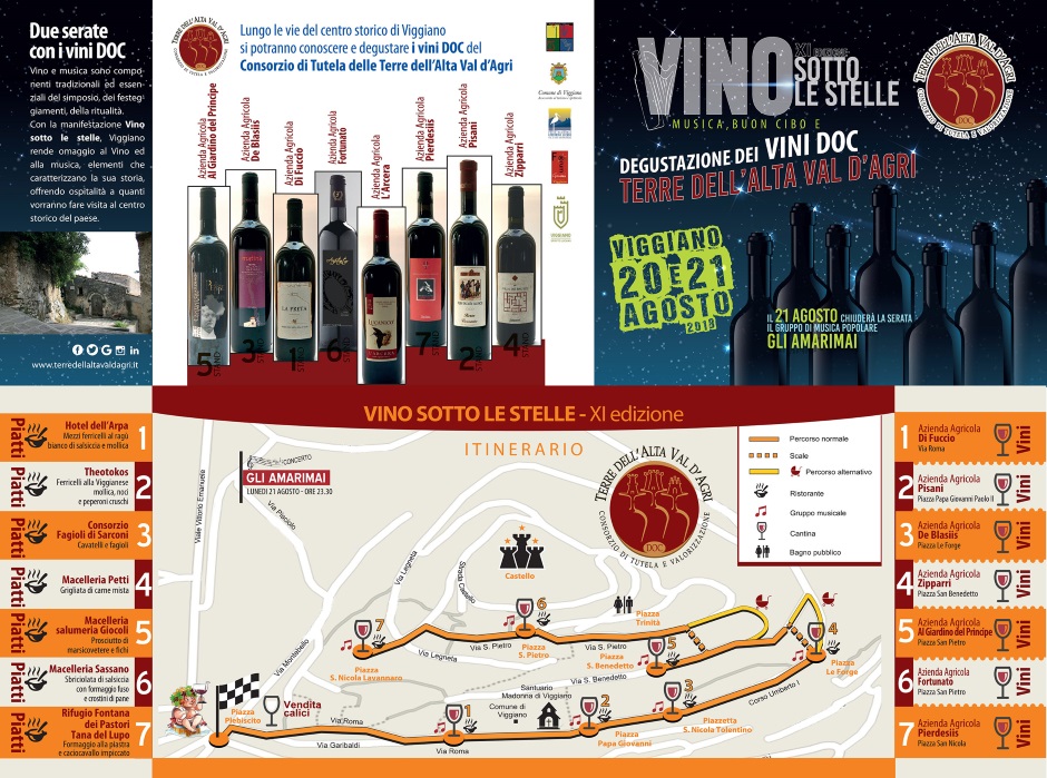 Percorso Vini sotto le stelle s