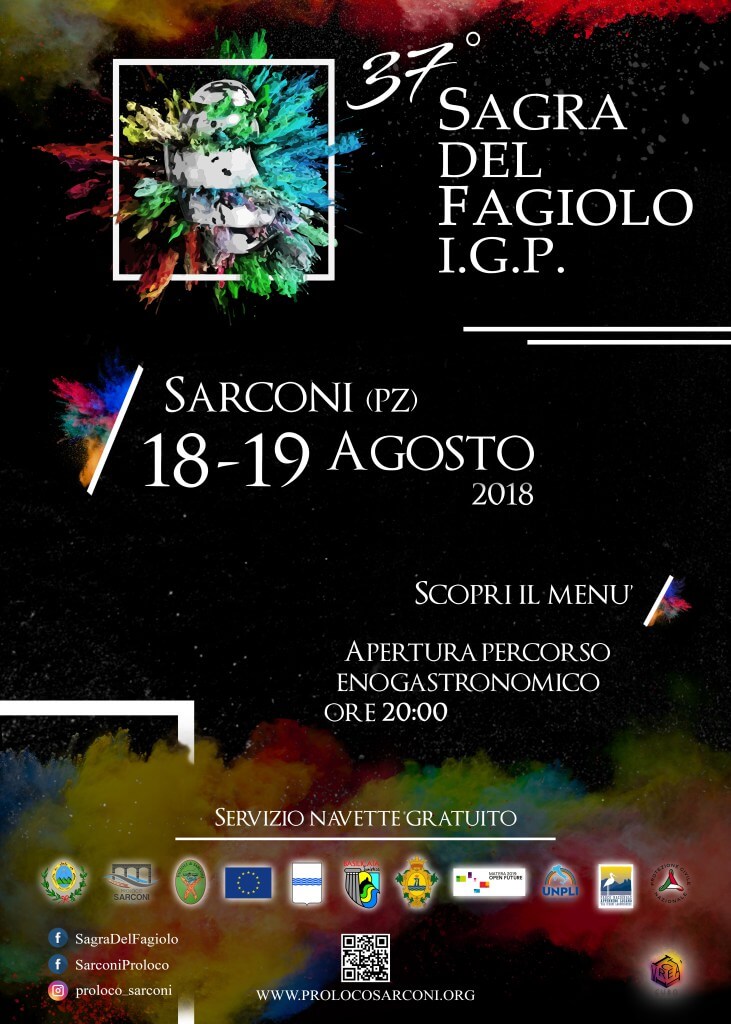 locandina 37 Sagra del Fagiolo IGP di Sarconi